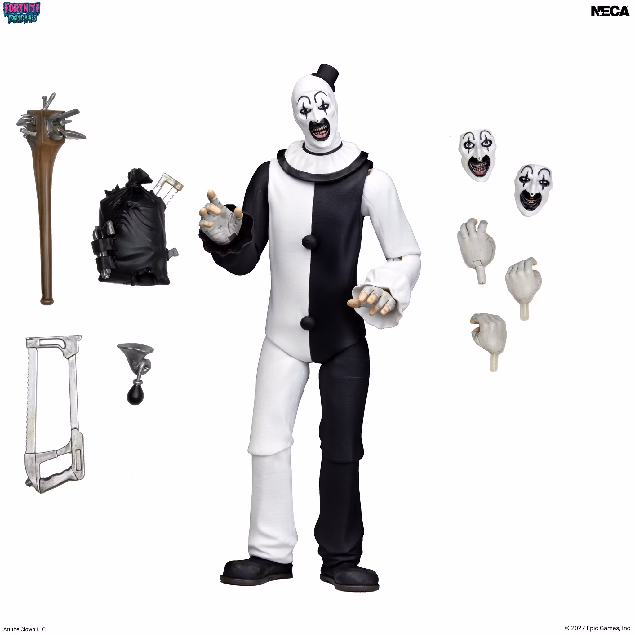 Fortnite x Terrifier Fortnitemares Art the Clown Action Figure