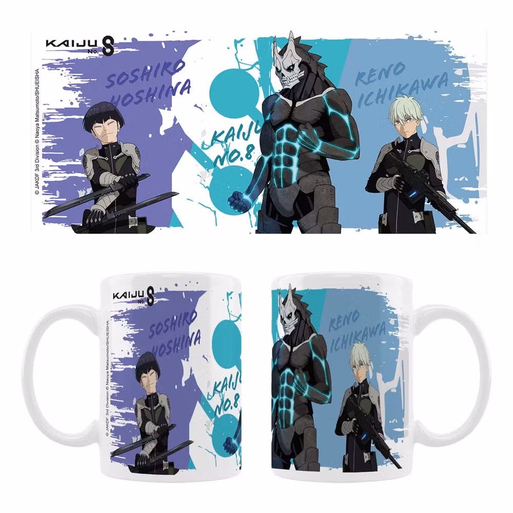 Kaiju No. 8 Ceramic Mug Kaiju No. 8, Reno Ichikawa, Soshiro Hoshina Season 2