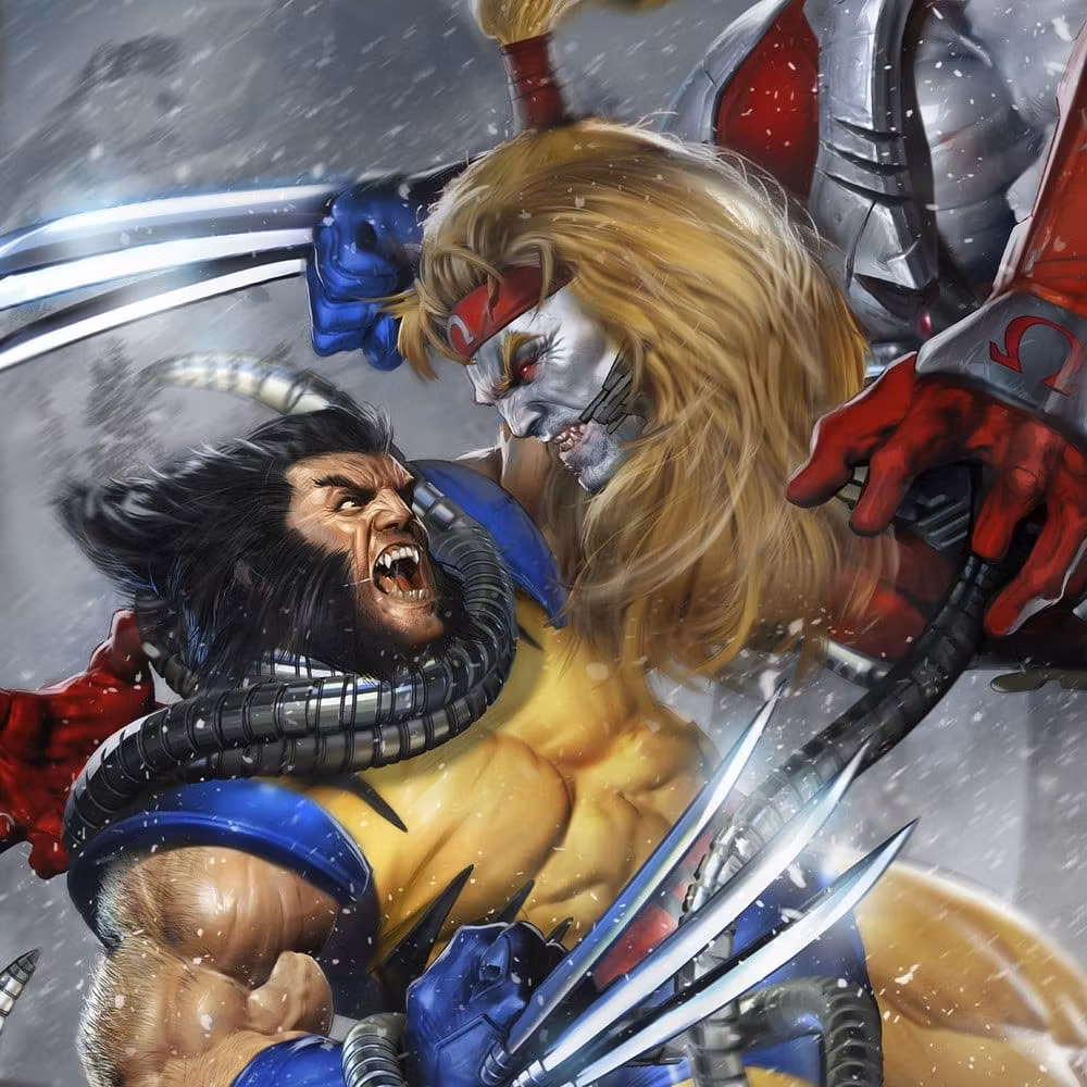 Marvel Fine Art Print Wolverine vs Omega Red