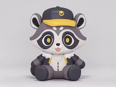 Honkai: Star Rail Huggy Good Smile Baseball Raccoon Figure