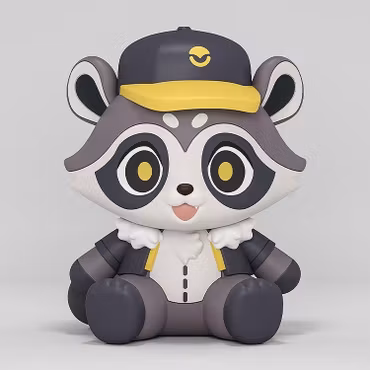 Honkai: Star Rail Huggy Good Smile Baseball Raccoon Figure