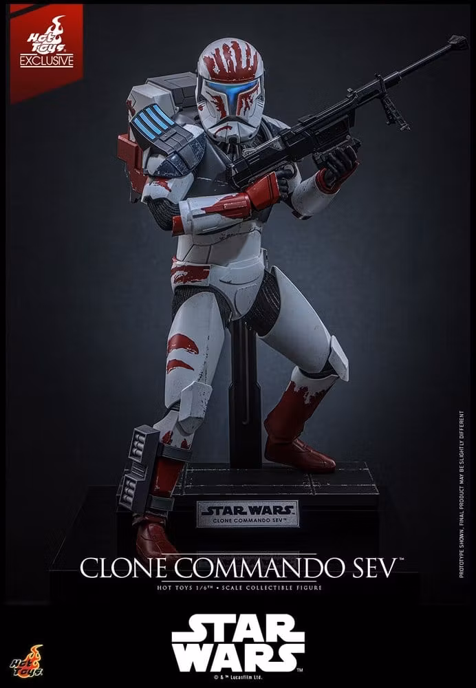 Star Wars: The Clone Wars Television Masterpiece Clone Commando Sev (Hot Toys Exclusive) 1/6 Action Figure