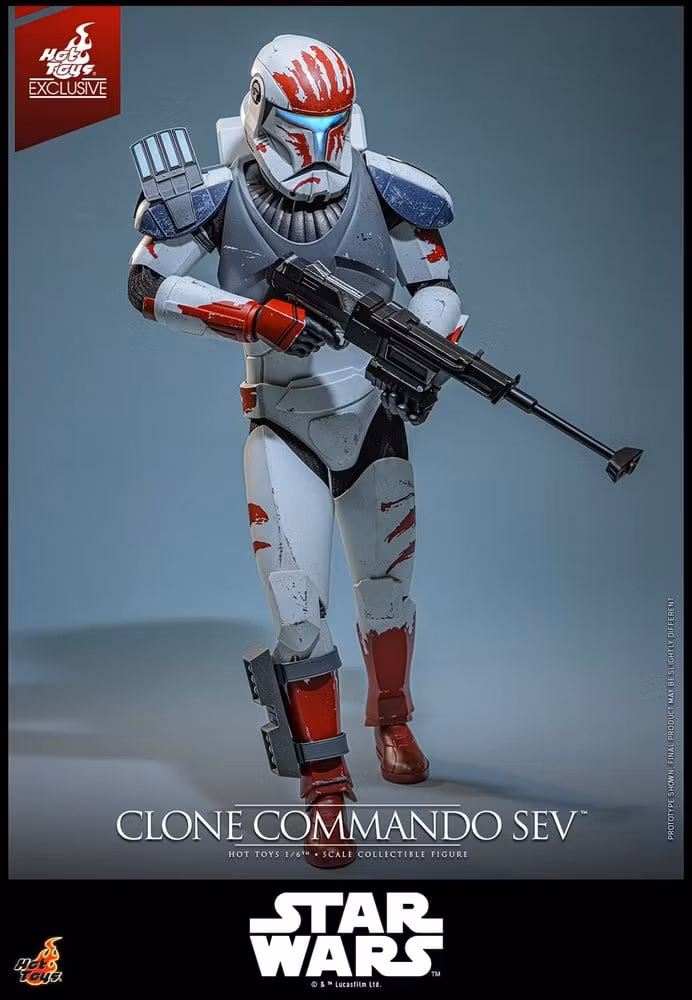 Star Wars: The Clone Wars Television Masterpiece Clone Commando Sev (Hot Toys Exclusive) 1/6 Action Figure