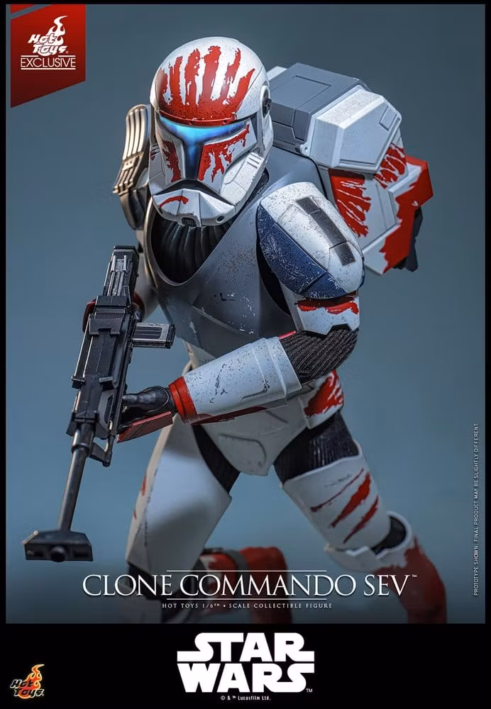 Star Wars: The Clone Wars Television Masterpiece Clone Commando Sev (Hot Toys Exclusive) 1/6 Action Figure