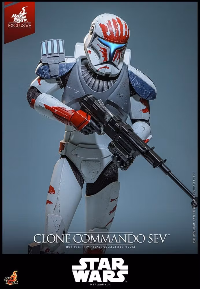 Star Wars: The Clone Wars Television Masterpiece Clone Commando Sev (Hot Toys Exclusive) 1/6 Action Figure