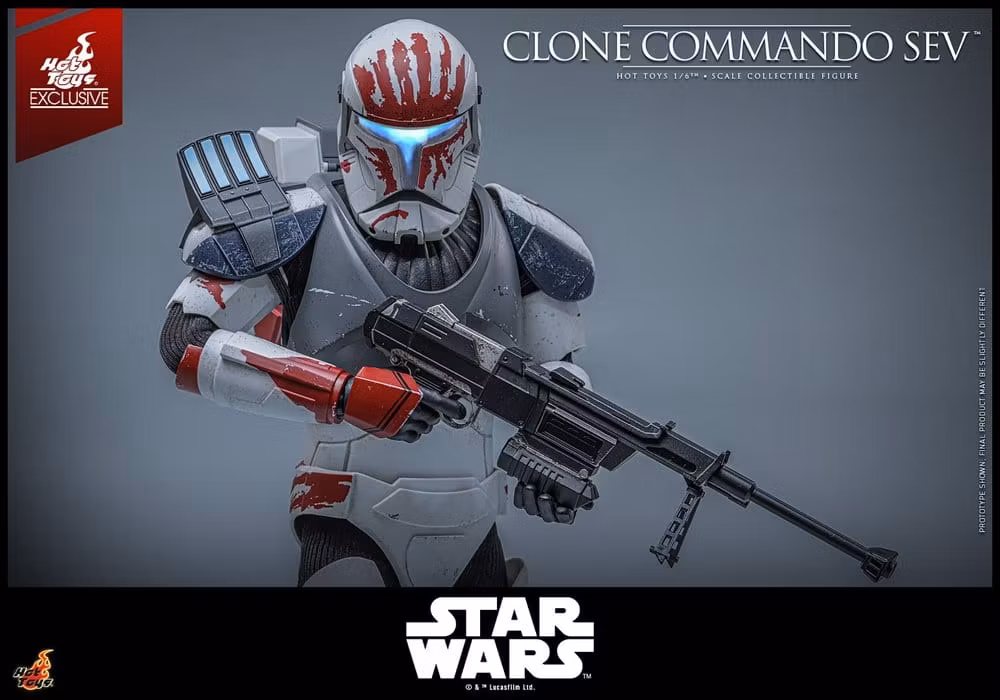 Star Wars: The Clone Wars Television Masterpiece Clone Commando Sev (Hot Toys Exclusive) 1/6 Action Figure