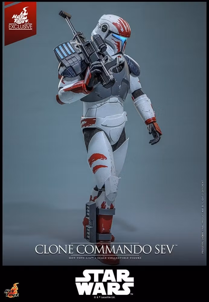 Star Wars: The Clone Wars Television Masterpiece Clone Commando Sev (Hot Toys Exclusive) 1/6 Action Figure
