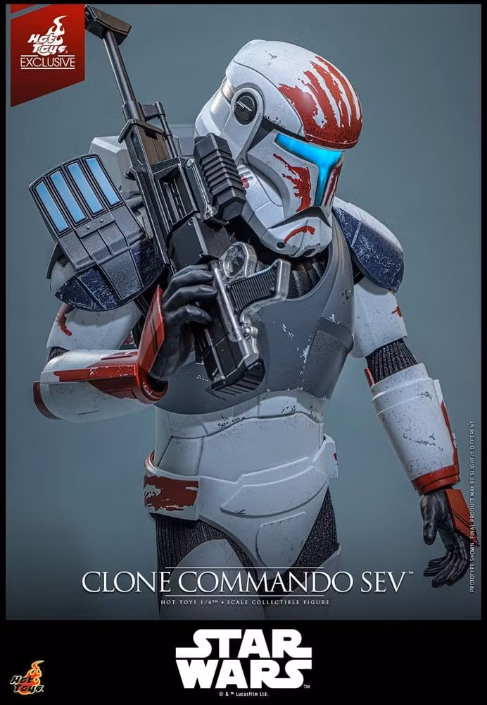 Star Wars: The Clone Wars Television Masterpiece Clone Commando Sev (Hot Toys Exclusive) 1/6 Action Figure
