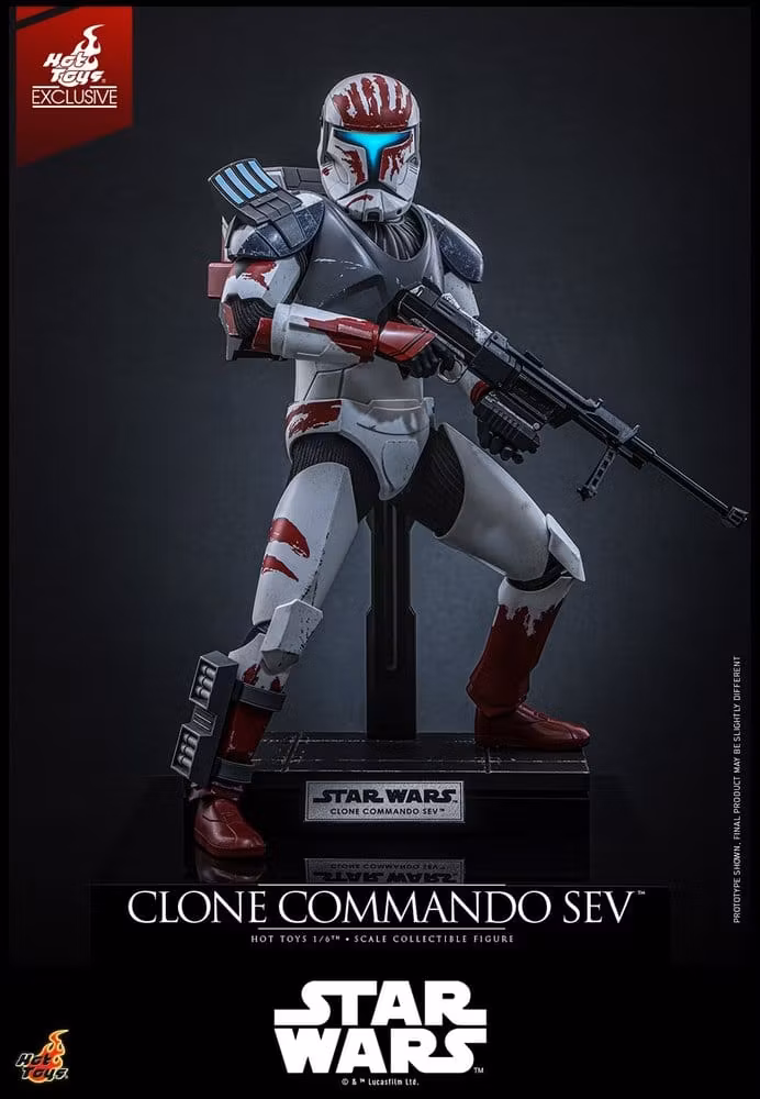 Star Wars: The Clone Wars Television Masterpiece Clone Commando Sev (Hot Toys Exclusive) 1/6 Action Figure