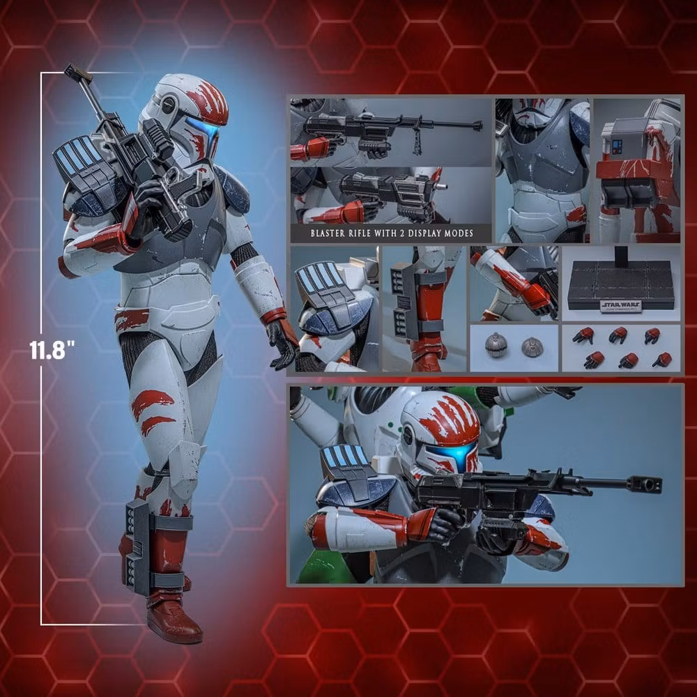 Star Wars: The Clone Wars Television Masterpiece Clone Commando Sev (Hot Toys Exclusive) 1/6 Action Figure