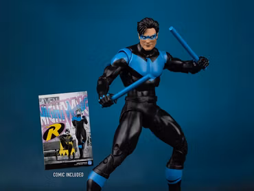 Nightwing #81 Page Punchers Nightwing 7" Action Figure with Comic