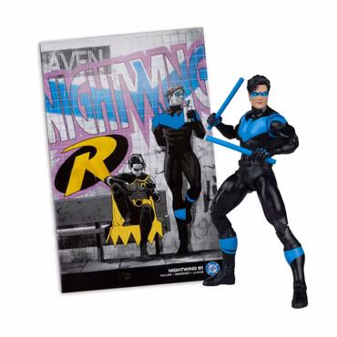 Nightwing #81 Page Punchers Nightwing 7" Action Figure with Comic