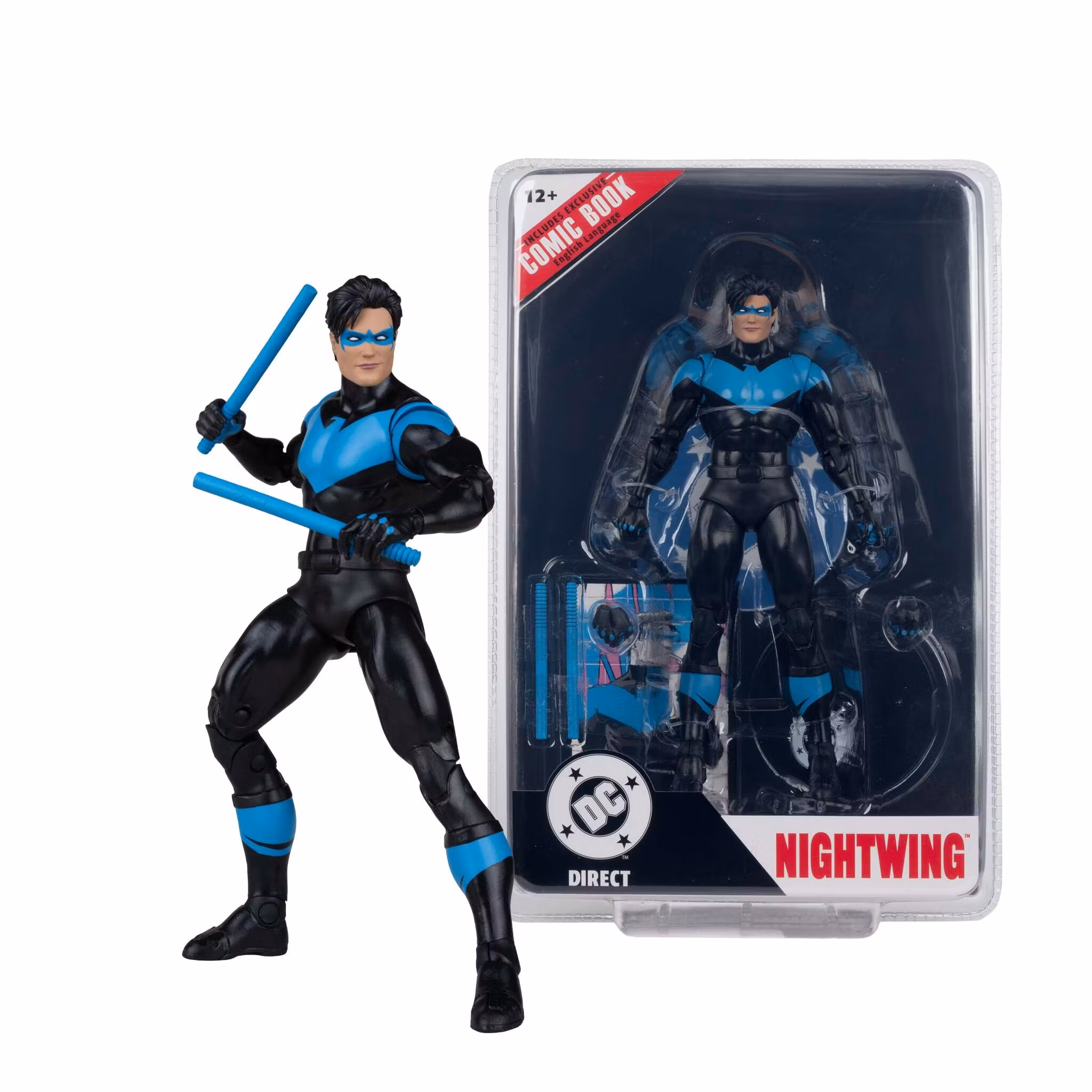 Nightwing #81 Page Punchers Nightwing 7" Action Figure with Comic