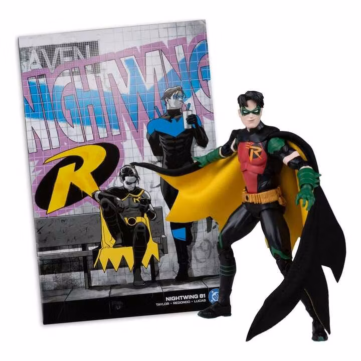 Nightwing #81 Page Punchers Robin Tim Drake (Red Platinum Edition) 7" Action Figure with Comic