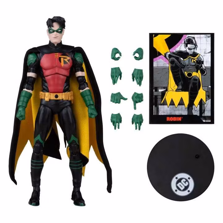 Nightwing #81 Page Punchers Robin Tim Drake (Red Platinum Edition) 7" Action Figure with Comic