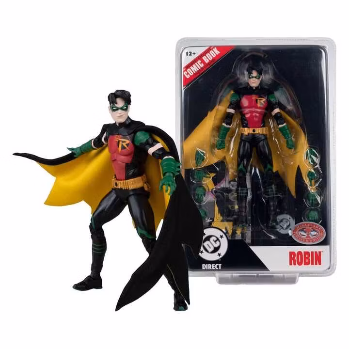 Nightwing #81 Page Punchers Robin Tim Drake (Red Platinum Edition) 7" Action Figure with Comic