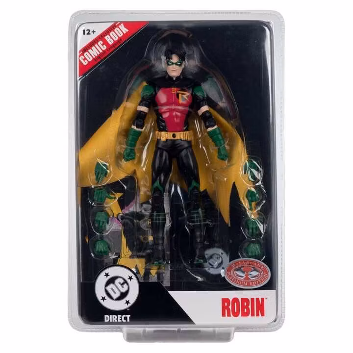 Nightwing #81 Page Punchers Robin Tim Drake (Red Platinum Edition) 7" Action Figure with Comic