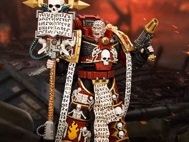 Warhammer: The Horus Heresy Word Bearers Erebus The Dark Apostle with Crux Malifica and Plasma Pistol 1/18 Scale Action Figure