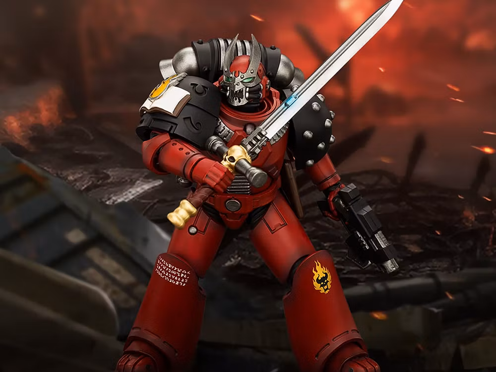 Warhammer: The Horus Heresy Word Bearers MKVI Tactical Sergeant with Power Sword and Plasma Pistol 1/18 Scale Action Figure