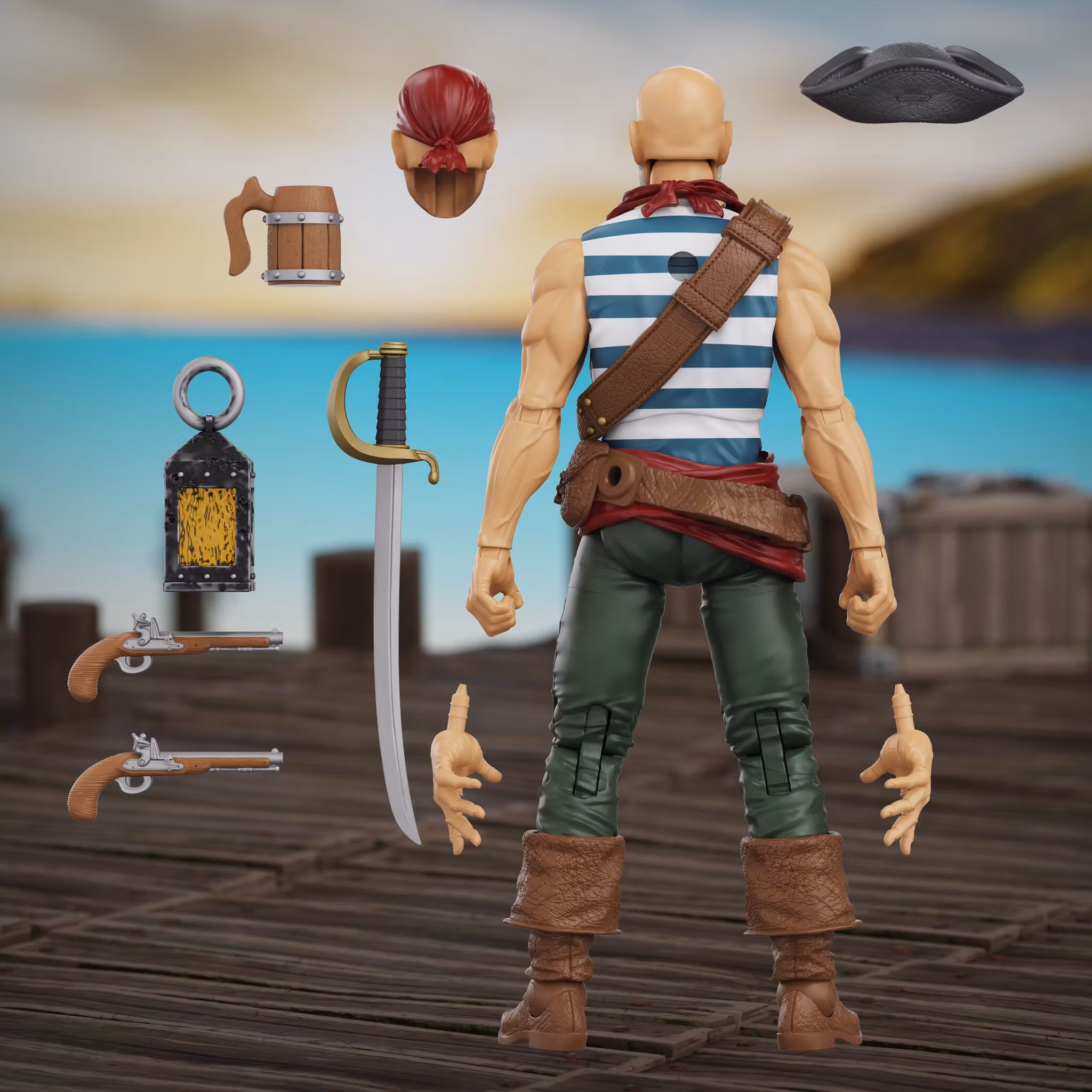 Hero H.A.C.K.S. Daniel Wright: Pirate Quartermaster 1/18 Scale Action Figure
