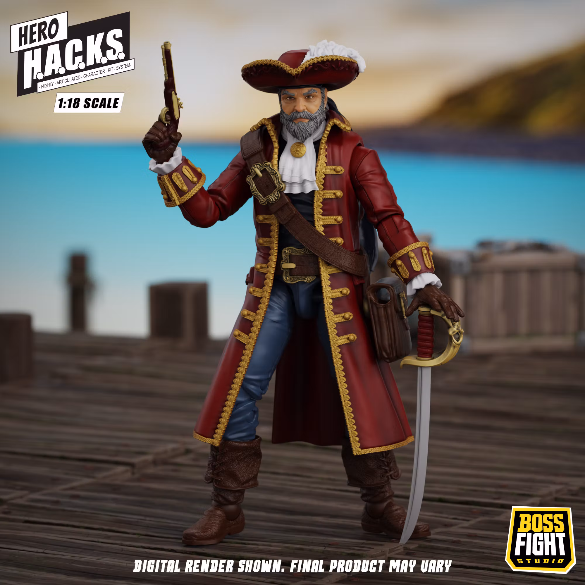 Hero H.A.C.K.S. John Bradford: Captain of the Temporal Voyager 1/18 Scale Action Figure