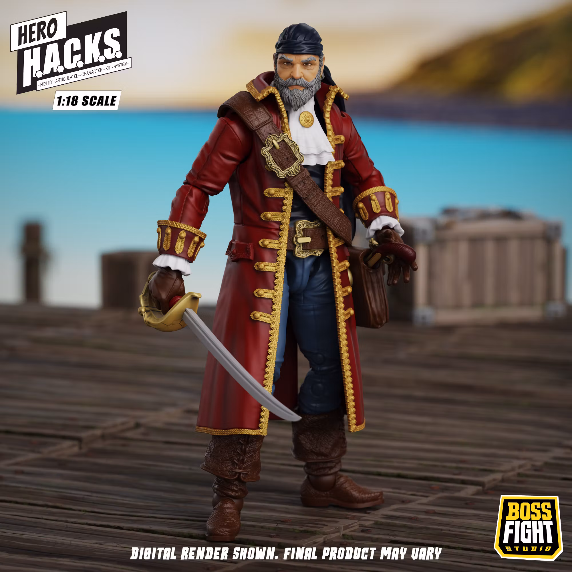 Hero H.A.C.K.S. John Bradford: Captain of the Temporal Voyager 1/18 Scale Action Figure