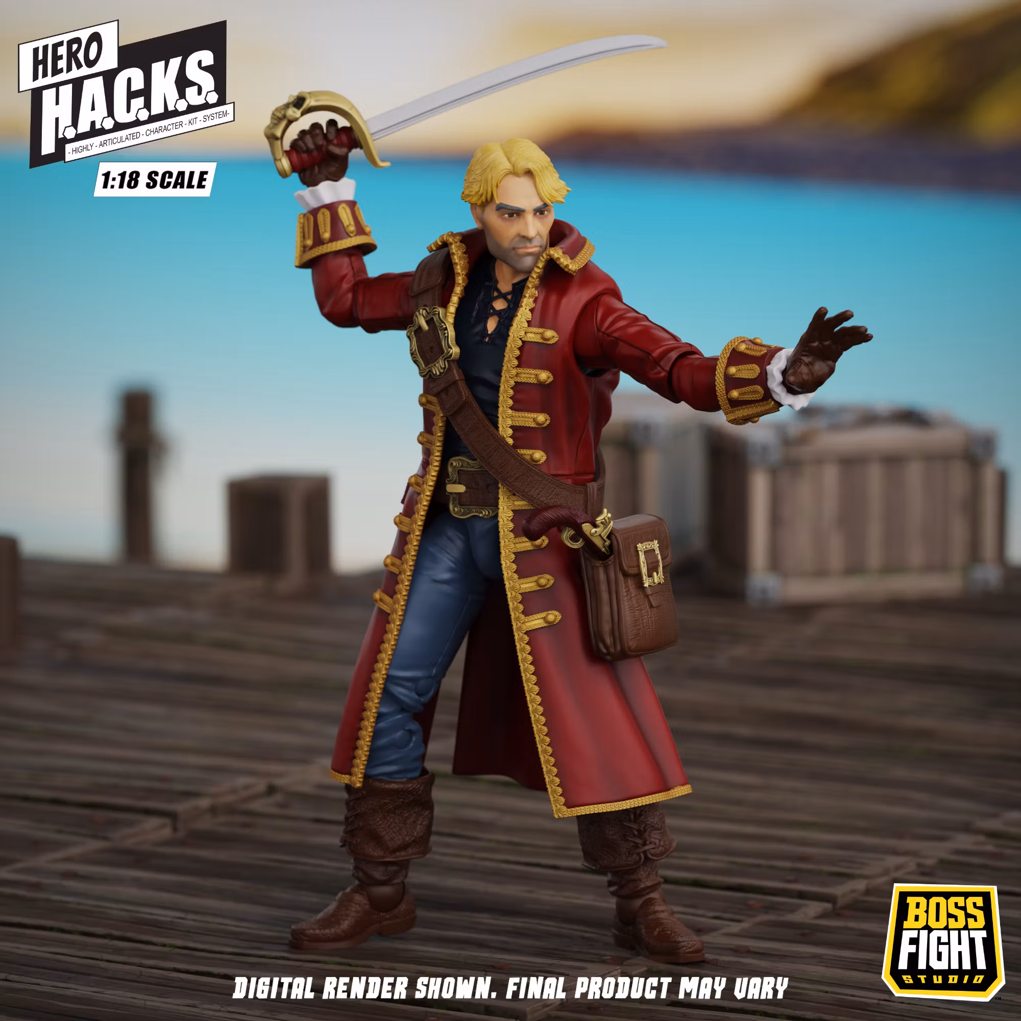 Hero H.A.C.K.S. John Bradford: Captain of the Temporal Voyager 1/18 Scale Action Figure