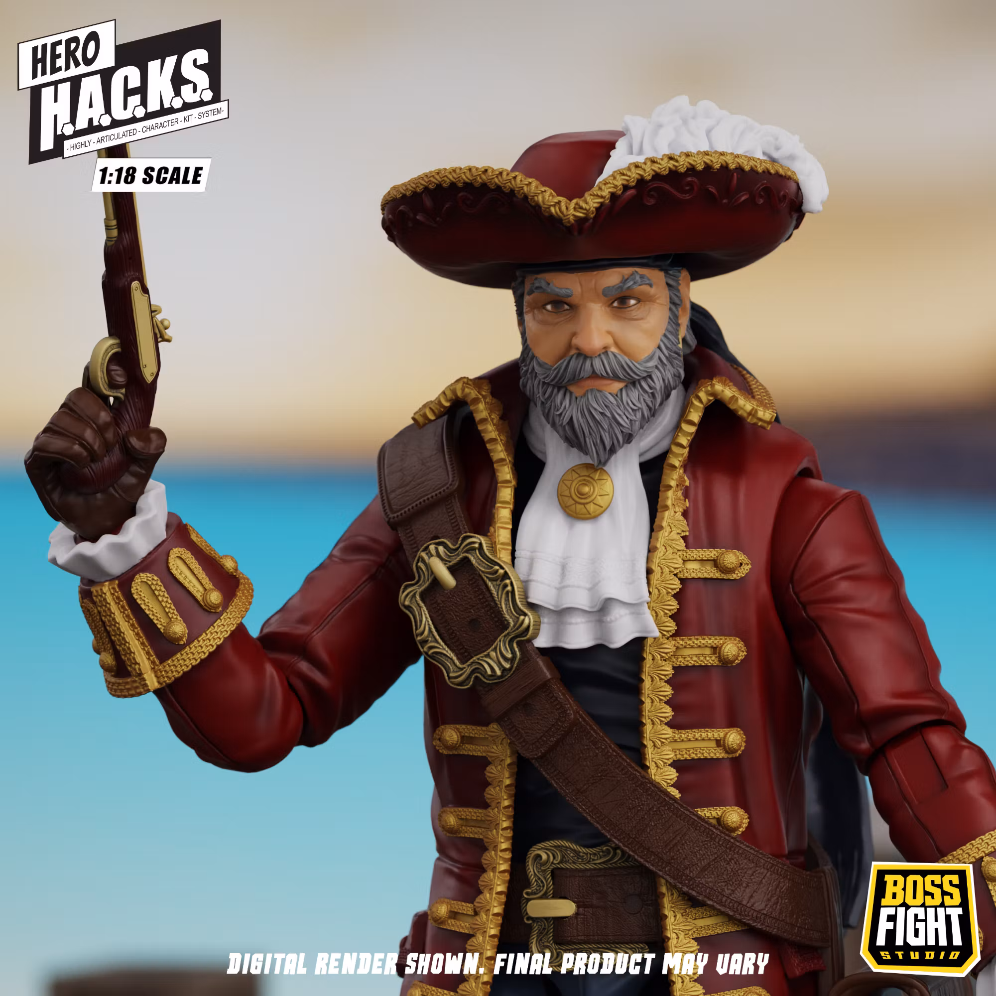 Hero H.A.C.K.S. John Bradford: Captain of the Temporal Voyager 1/18 Scale Action Figure