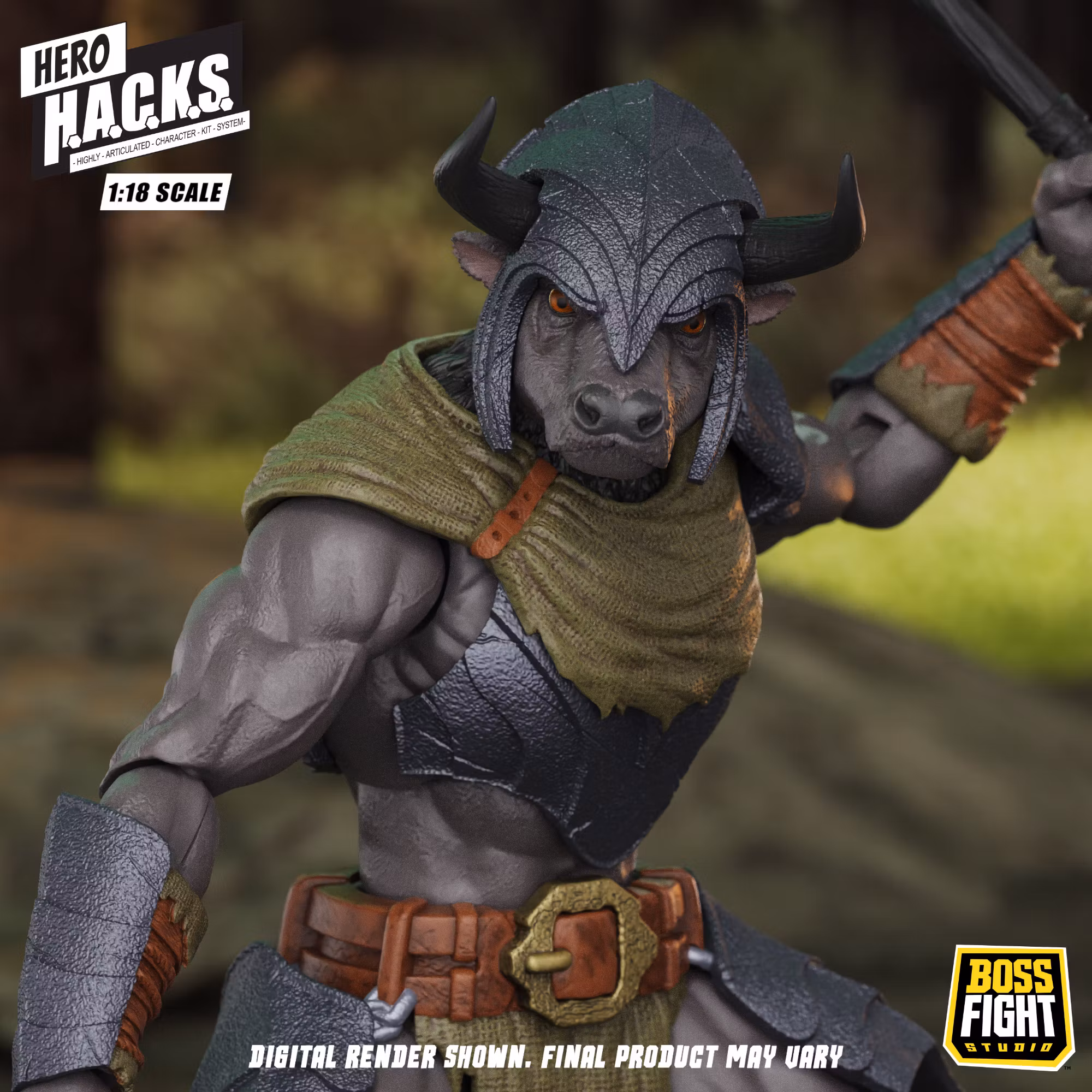 Hero H.A.C.K.S. Minos Auroxos: Labyrinthian Warrior 1/18 Scale Action Figure