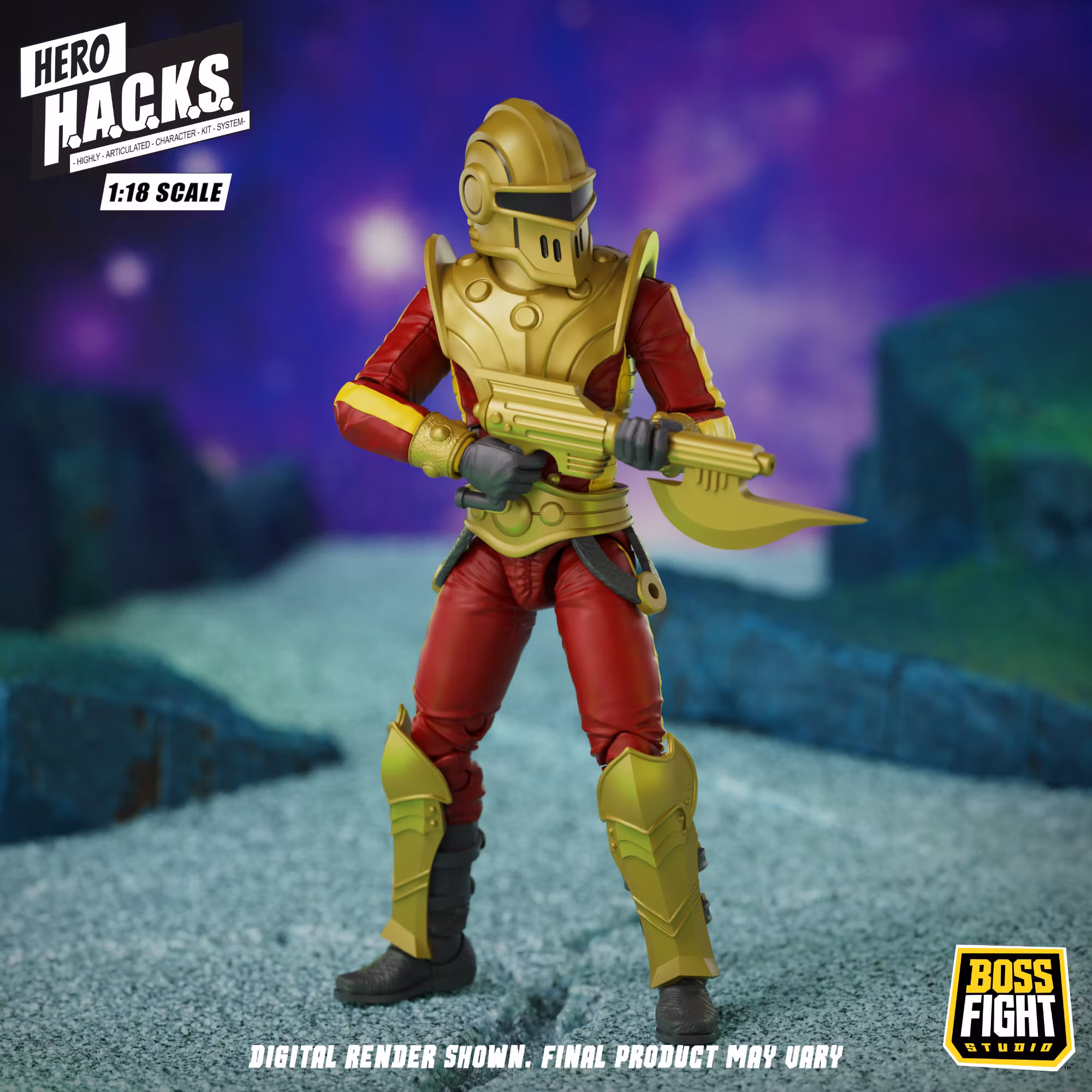 Hero H.A.C.K.S. Stellar Guard: Cosmic Defender of Accord 1/18 Scale Action Figure