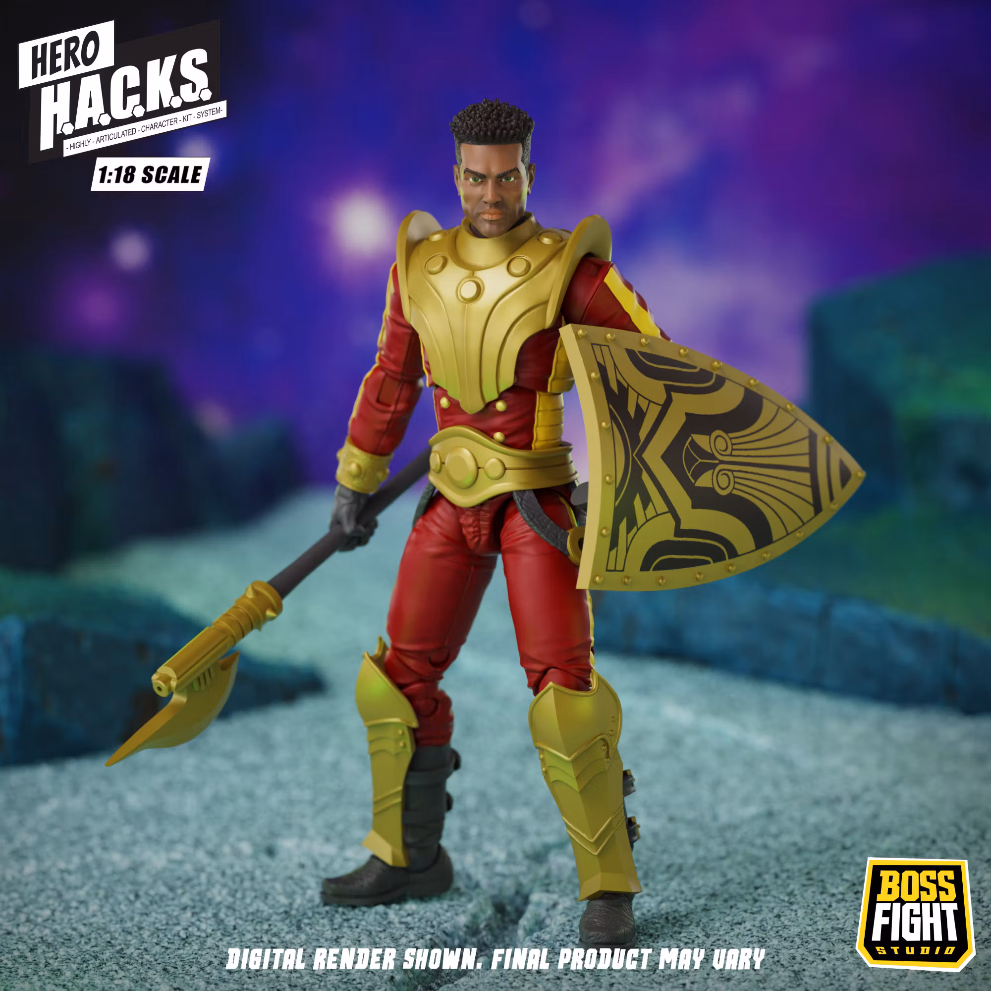 Hero H.A.C.K.S. Stellar Guard: Cosmic Defender of Accord 1/18 Scale Action Figure