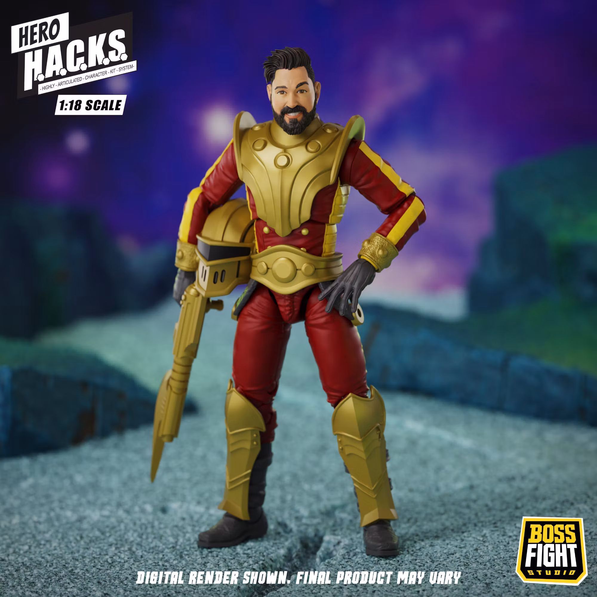 Hero H.A.C.K.S. Stellar Guard: Cosmic Defender of Accord 1/18 Scale Action Figure