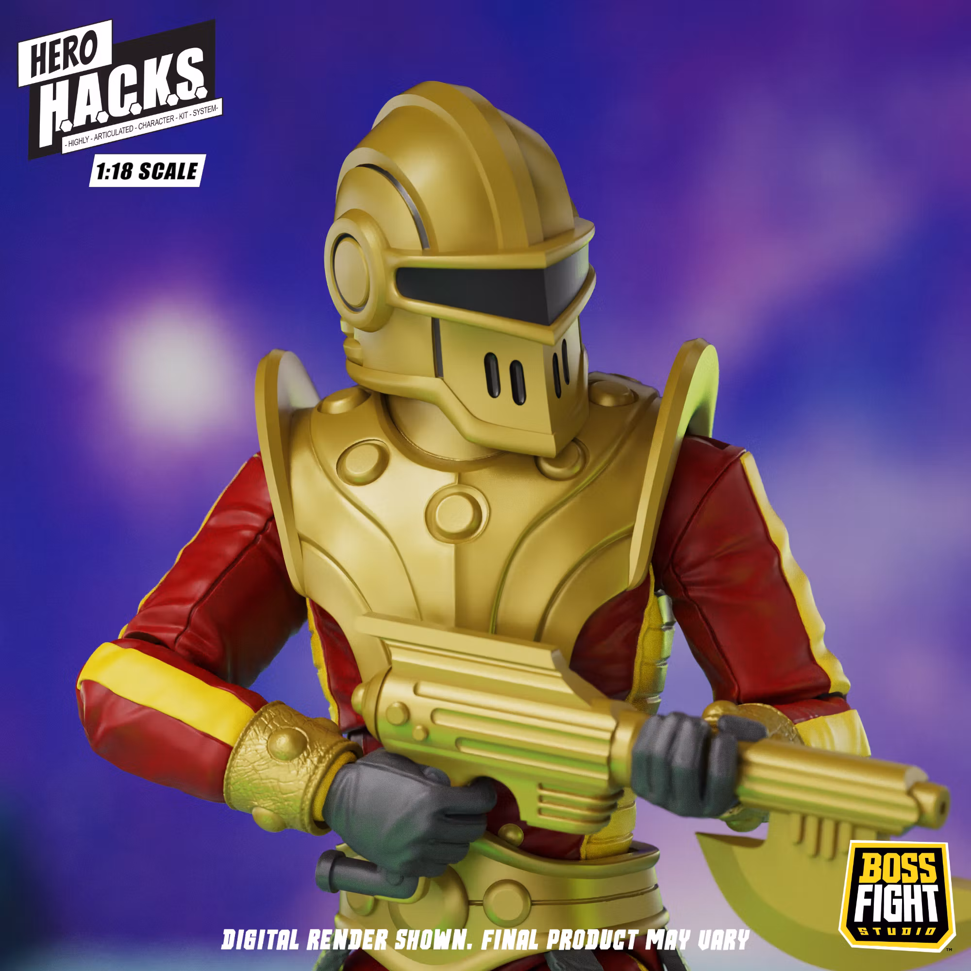 Hero H.A.C.K.S. Stellar Guard: Cosmic Defender of Accord 1/18 Scale Action Figure