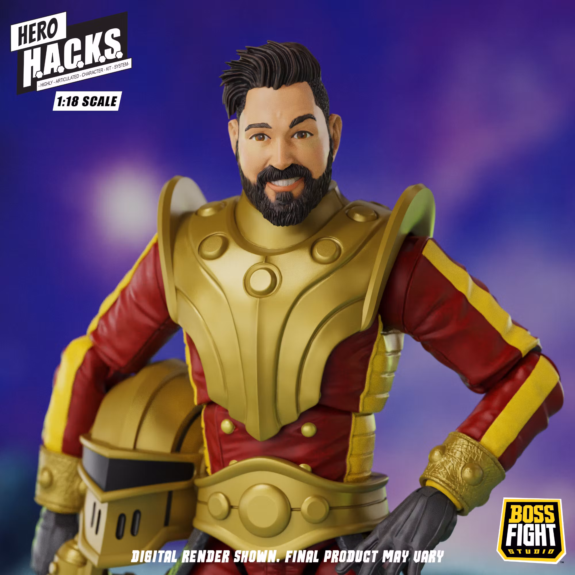 Hero H.A.C.K.S. Stellar Guard: Cosmic Defender of Accord 1/18 Scale Action Figure