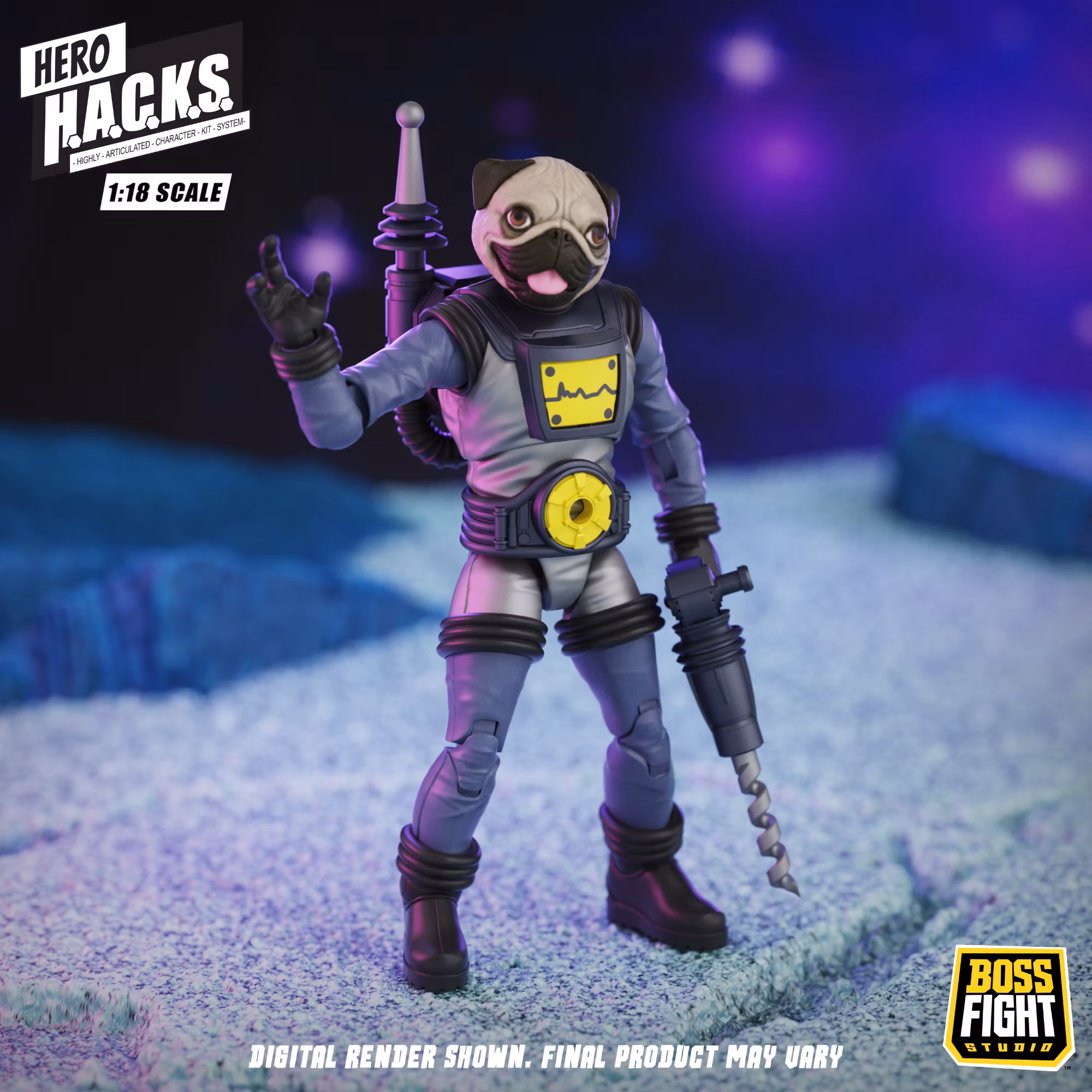 Hero H.A.C.K.S. Zarko Resources Inc.: Galactic Prospectors 1/18 Scale Action Figure