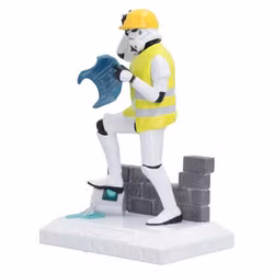 Star Wars Original Stormtrooper Figure Hit a Brick Wall