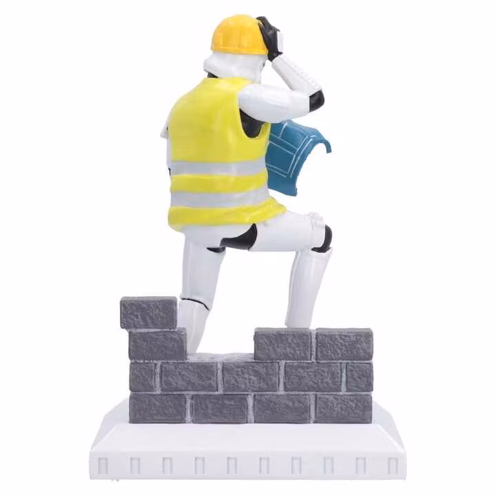Star Wars Original Stormtrooper Figure Hit a Brick Wall