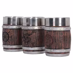 One Piece Shot Glass Set Barrel