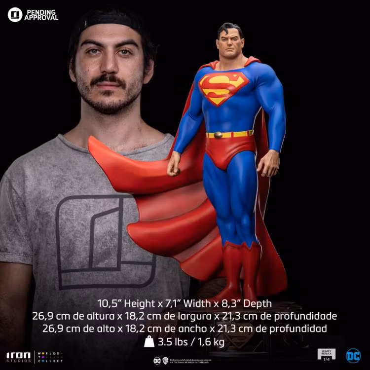 DC Comics Trinity Legacy Replica Superman Limited Edition 1/4 Scale Statue