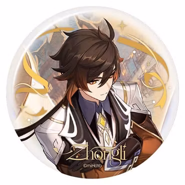 Genshin Impact Anniversary Celebration Series Pin Badge Zhongli 6th Anniversary