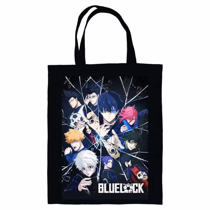 Blue Lock Tote Bag Black