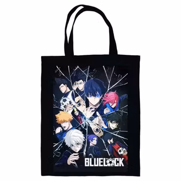 Blue Lock Tote Bag Black