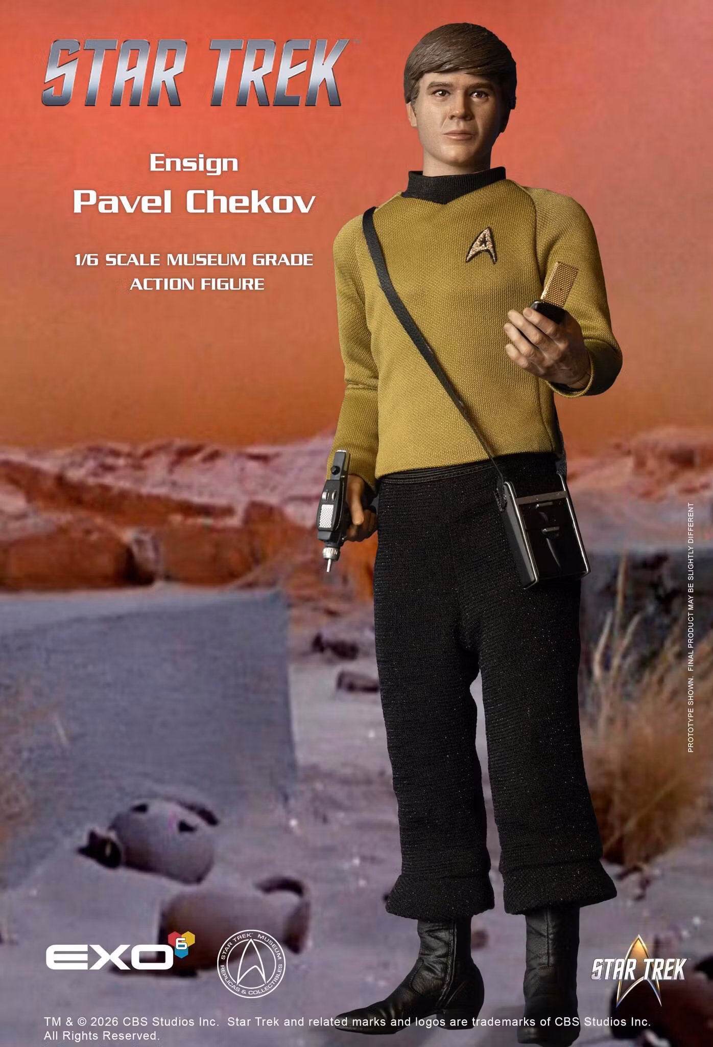 Star Trek: The Original Series Ensign Pavel Chekov 1/6 Scale Action Figure