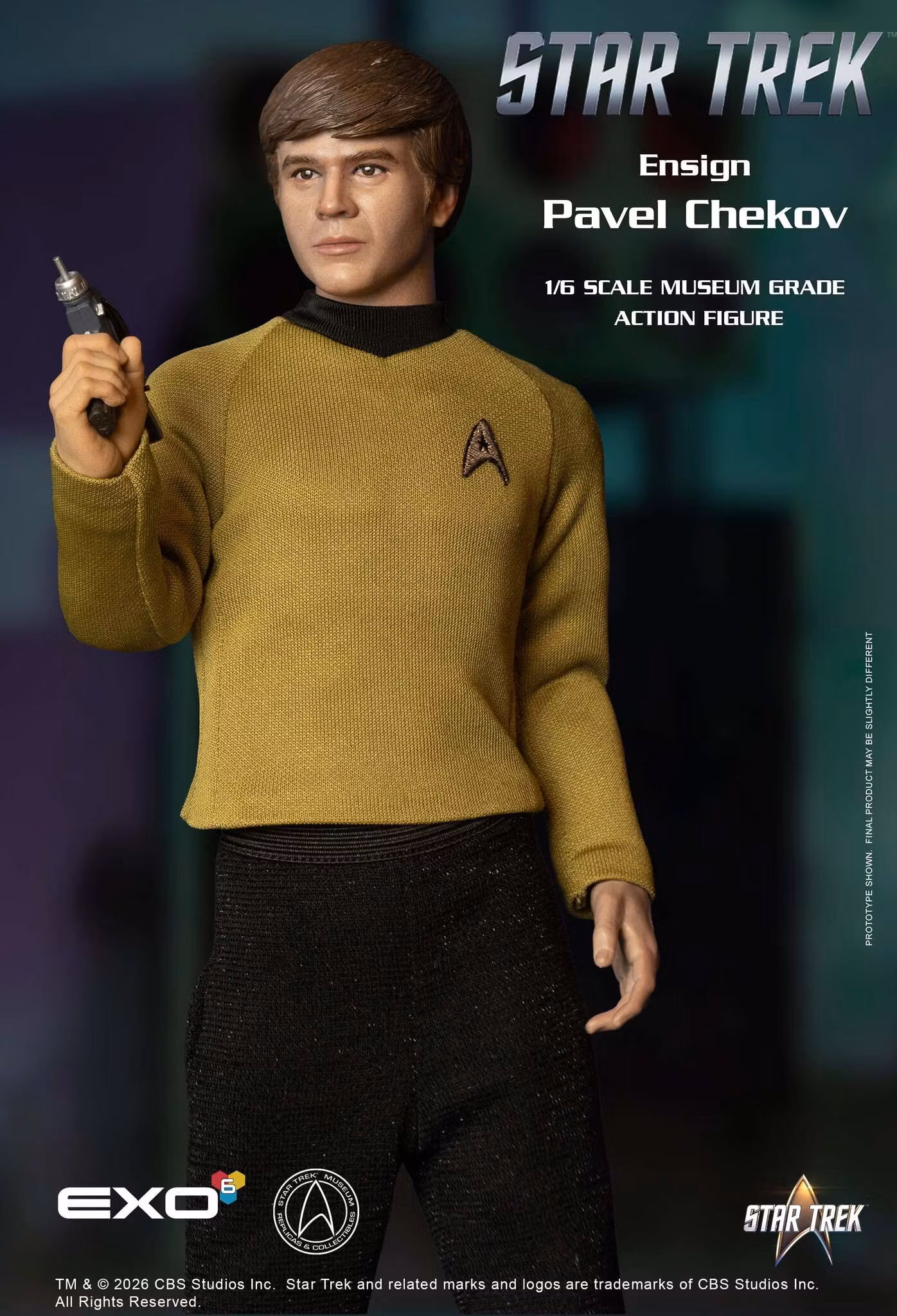Star Trek: The Original Series Ensign Pavel Chekov 1/6 Scale Action Figure