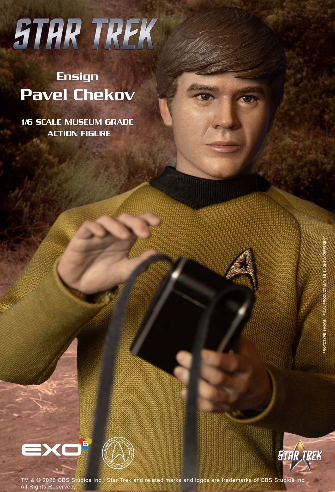 Star Trek: The Original Series Ensign Pavel Chekov 1/6 Scale Action Figure