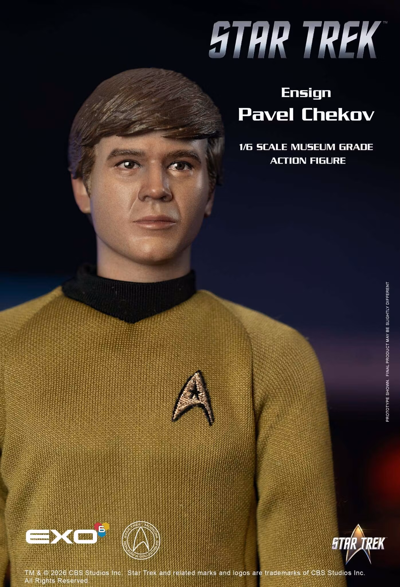 Star Trek: The Original Series Ensign Pavel Chekov 1/6 Scale Action Figure