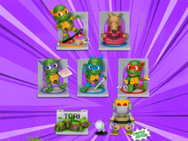 Teenage Mutant Ninja Turtles Mini Egg Attack MEA-086 Box of 6 Random Figures