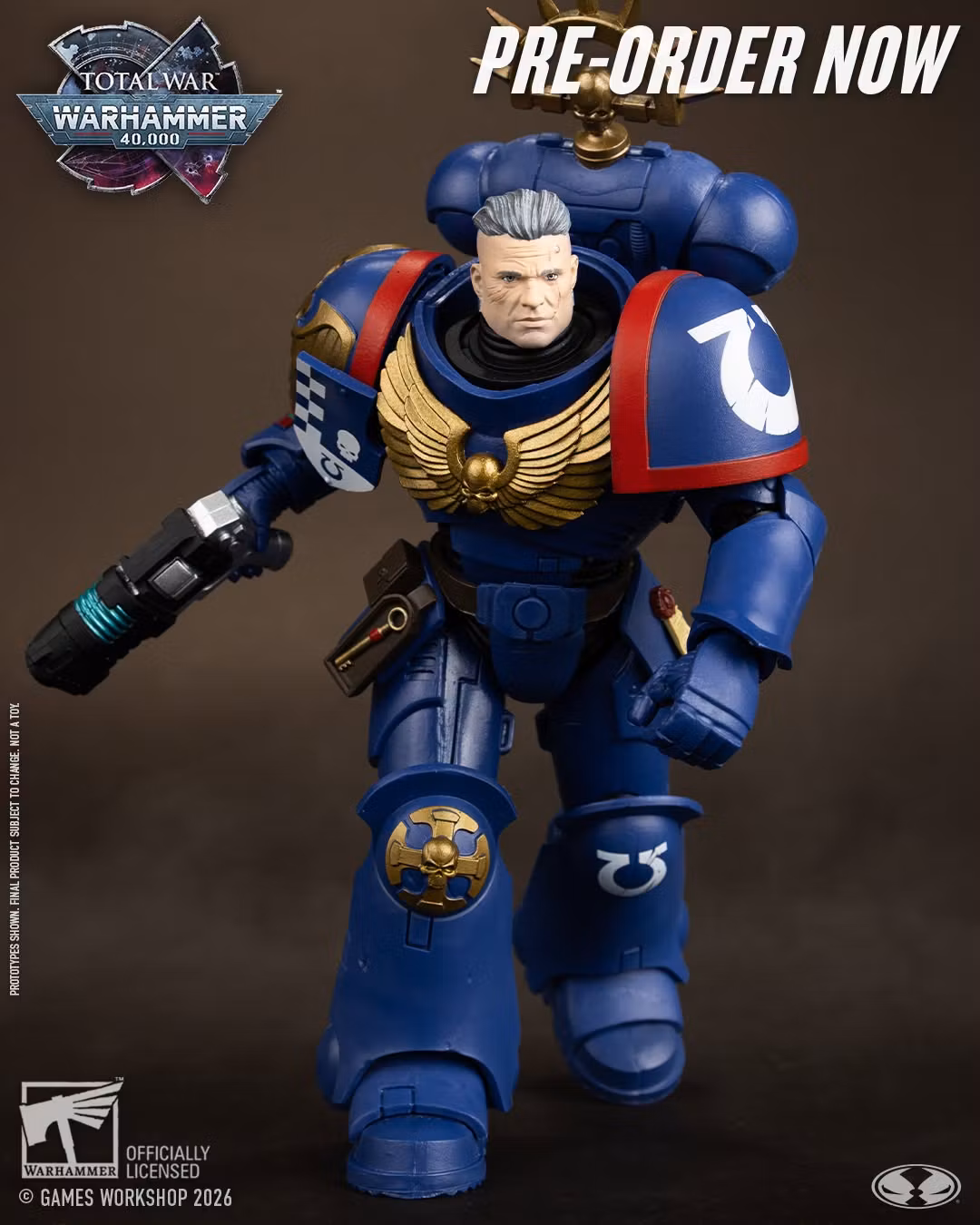 Total War: Warhammer 40,000 Ultramarines 3rd Company Lieutenant Action Figure