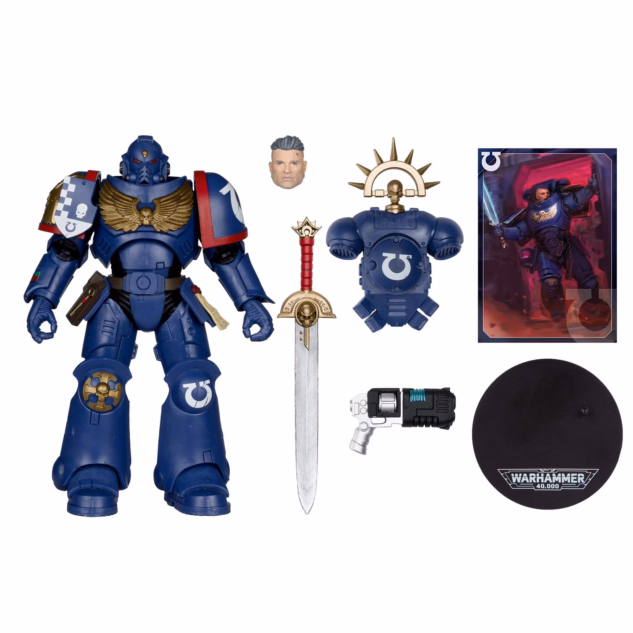 Total War: Warhammer 40,000 Ultramarines 3rd Company Lieutenant Action Figure