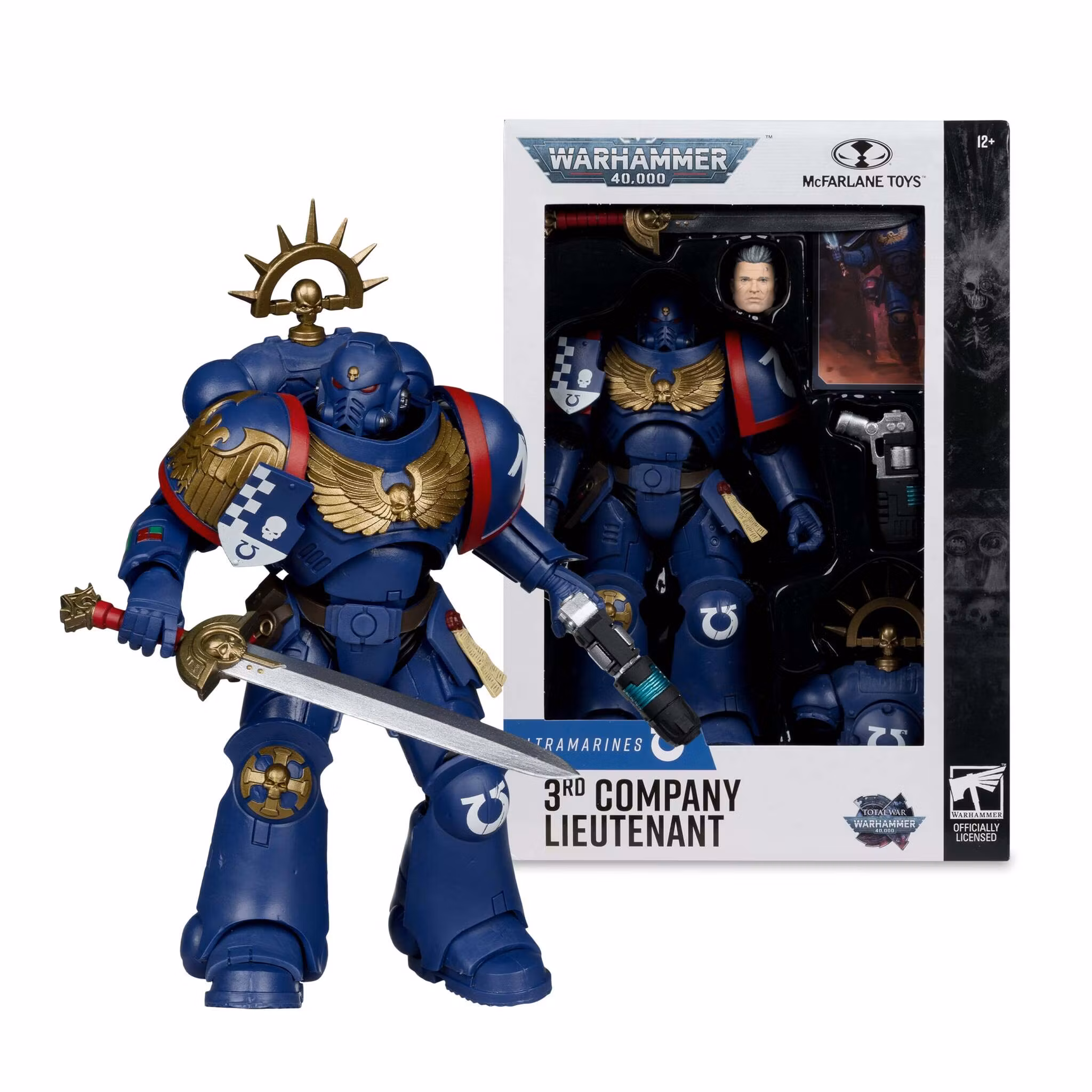 Total War: Warhammer 40,000 Ultramarines 3rd Company Lieutenant Action Figure
